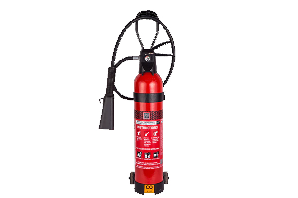 CO2 Based Wheeled Valve Type Fire Extinguishers