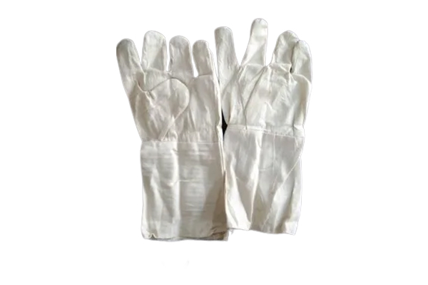 Grey cotton cloth hand gloves