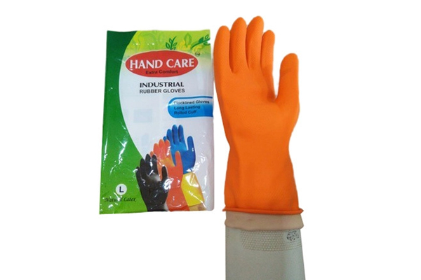 Hand Care Extra Comfort Rubber Hand Gloves