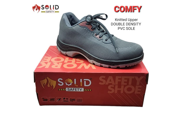 Solid Comfy Safety Shoes